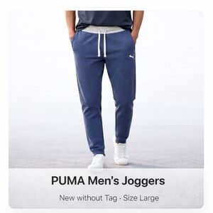 PUMA Men's New Athletic Workout Joggers Size Large